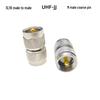 Полностью медный ВЧ-адаптер для рации M/UHF/SL16-JJ Папа-Папа UHF-JJ PL259 Папа-Разъем