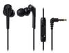 BK for Canal Deep Compatible with Sound Black Audio-Technica ATH-CKS550XiS Earphones, Wired, Smartphones, Type, Bass, High-resolution Sources,