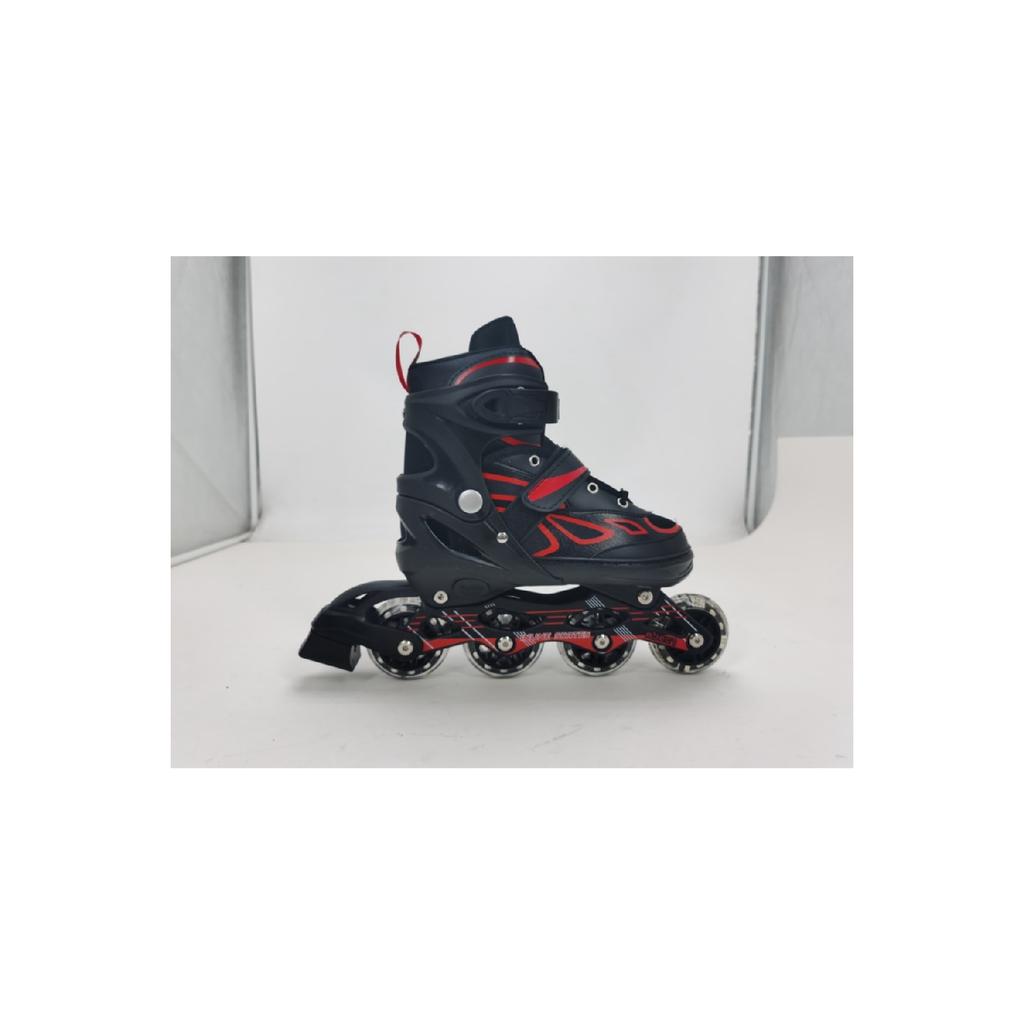 Фиолетовый двухрядный алюминиевый корпус с подсветкой, силиконовое колесо, регулируемая сумка для занятий катанием на коньках, подарок