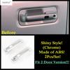 Carbon Fiber Side Door Handle Bowl Decoration Protection Cover Trim Accessories For Ford F-150 / Raptor 2015 -  2 / 4 Door