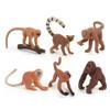 Education Monkey Action Figures PVC Material Orangutan Gorilla Model  Christmas Gift