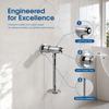 Copper Material Urinal Flush Valve Exposed Type Wall Mounted Flush Valve  For Home Use