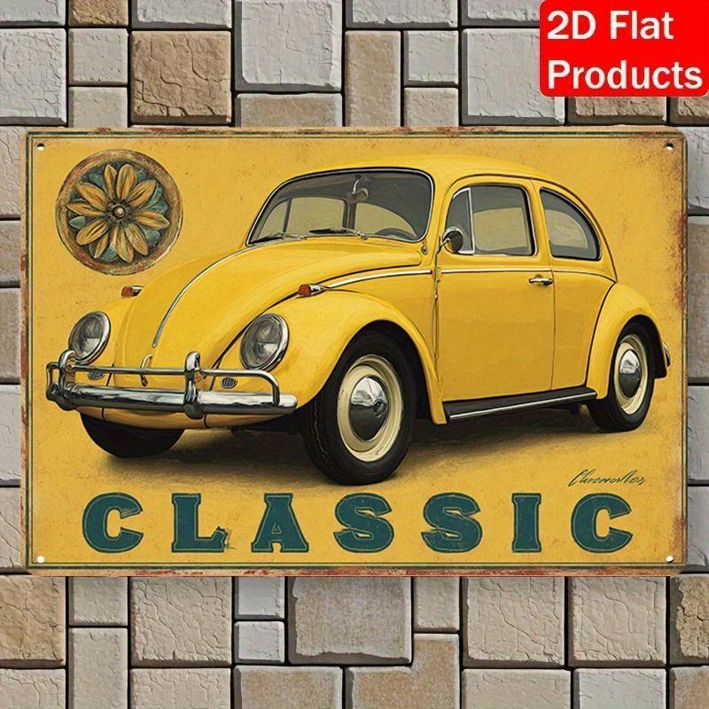 Авангардная автомобильная металлическая художественная картина для декора гаража