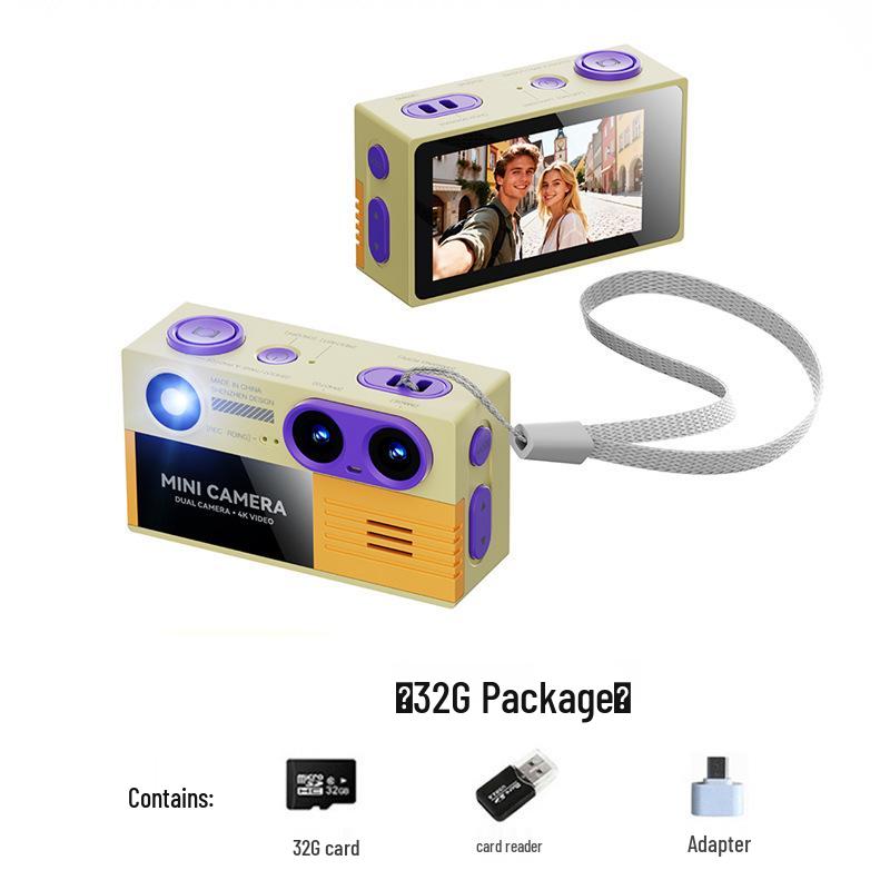 Мини-видеокамера G9 с двумя объективами 4K HD, карманная, для детей и студентов.