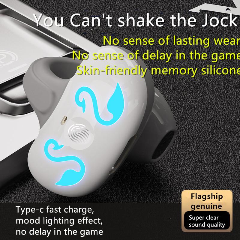 VAORLO Беспроводные наушники с прохладным дышащим светом, зажим для ушей, безболезненное ношение наушников, Bluetooth 5.3-гарнитура с HD-микрофоном для всех смартфонов