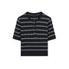 MD Spring New Women's Clothing Intellectual Intelligence Commute Style Stripes Short Sleeve Knitwear Tops 5719678