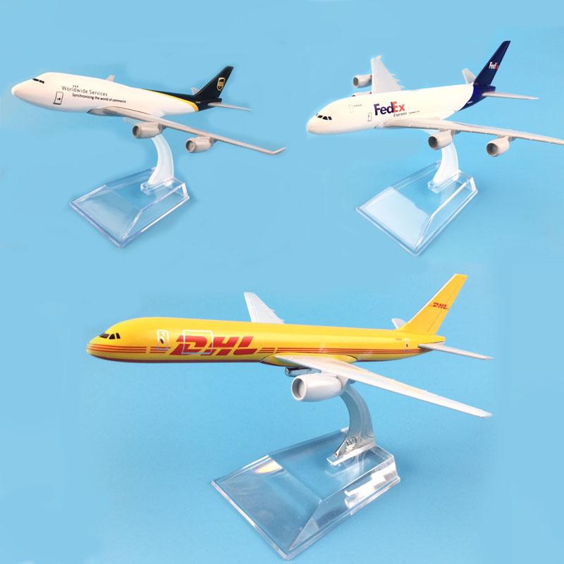 Jason Tutu 16cm Dhl B757 Ups B747 Fedex Express A380 Plane Airplane Model Aircraft Model Diecast Metal 1/400 Scale Planes