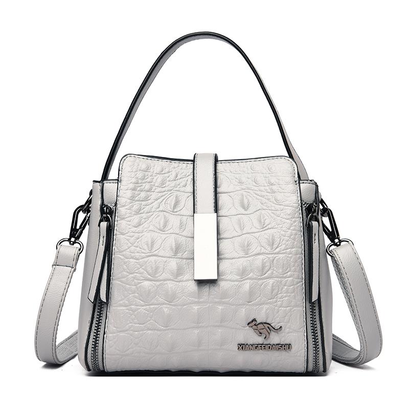 Crocodile Pattern Leather Bag for Women Feminine Shoulder Bag Crossbody Bag