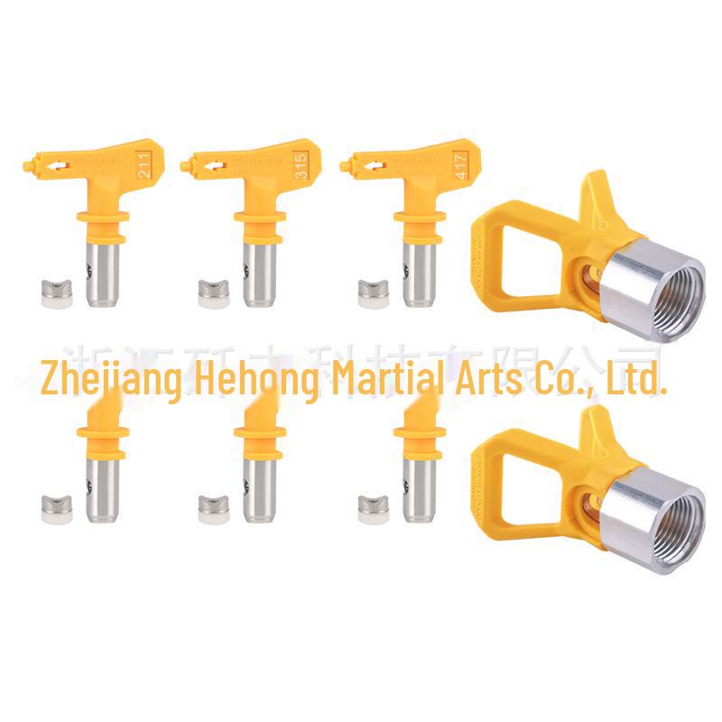 Комплект безвоздушного распылителя высокого давления: Форсунка, седло «утконос», труба, фильтр распылителя, удлинительный стержень.