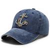 New Cool Hat Men's Spring Summer Trend Embroidered Cowboy Cotton Washed Baseball Duck Tongue Hat Outdoor Travel Sun Hat