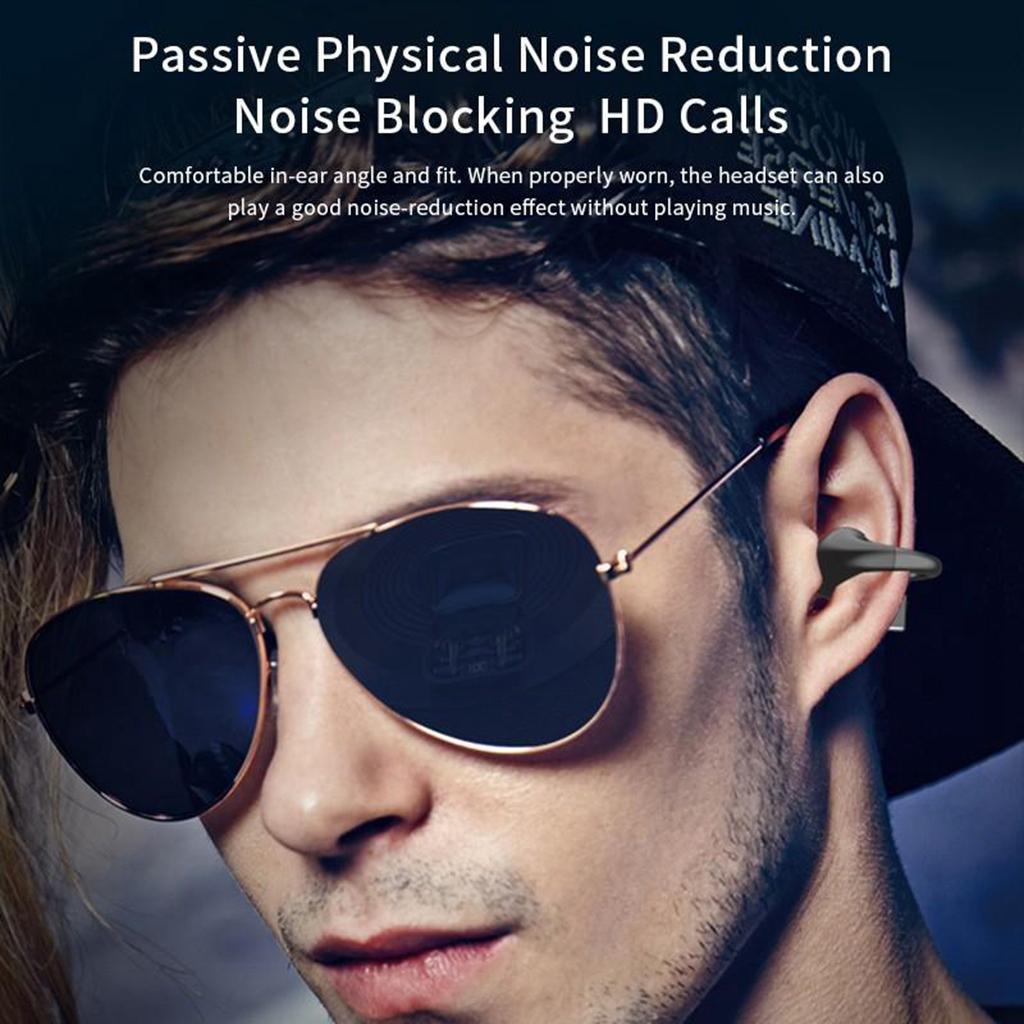 Беспроводная Bluetooth-гарнитура, наушники безболезненного ношения, наушники с тяжелыми басами, Hi-Fi объемный звук, сверхдолгий срок службы батареи