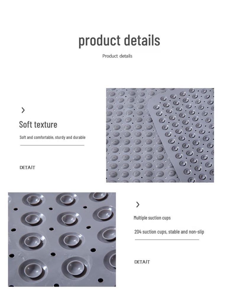 Нескользящий массажный коврик для ванной с присосками для душа и ванны