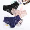 Woman Panties Transparent Briefs 3 Pcs Sexy Lace Breathable Underwear Lady Knickers Set Female Underpants for Girls