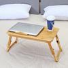 Folding Portable Bamboo Laptop Table Sofa Bed Office Laptop Stand Desk With Fan Bed Table For Computer Notebook Books New
