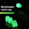 Car Tire Valve Cap Mini Protective Sturdy Durable Decoration Car Accessories Universal Luminous Effect