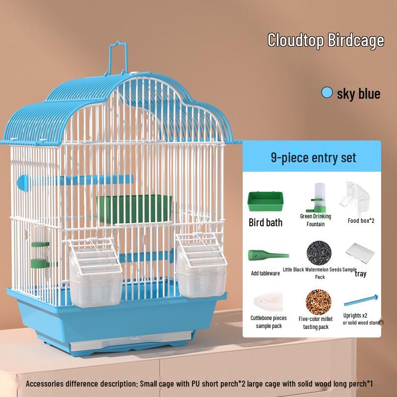 Новая Экологическая Птичья Вилла: Маленькая клетка для попугаев, например, для кореллы, ожерелового попугайчика, волнистого попугайчика, жемчужного