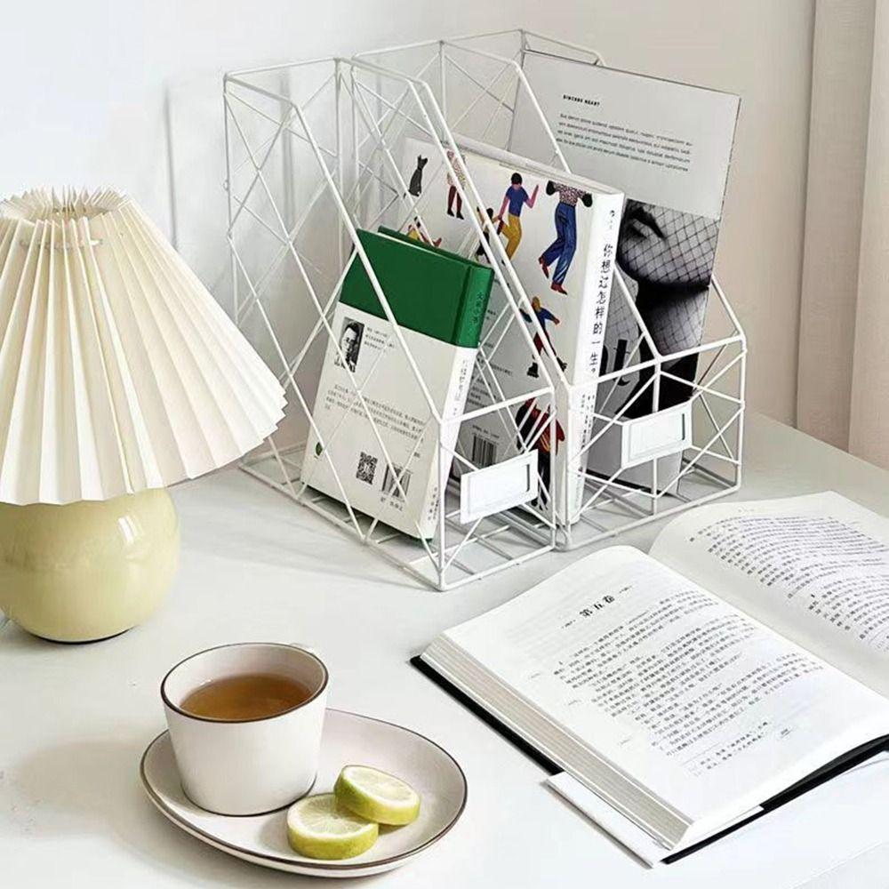 Вертикальная металлическая настольная полка для файлов, кованый держатель для файлов, полка для хранения данных