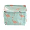 Foldable Storage Basket with Handles Waterproof Large Capacity Cotton Linen Printed Multifunctional Home Office Nursery Laundry Closet Organizer Bin