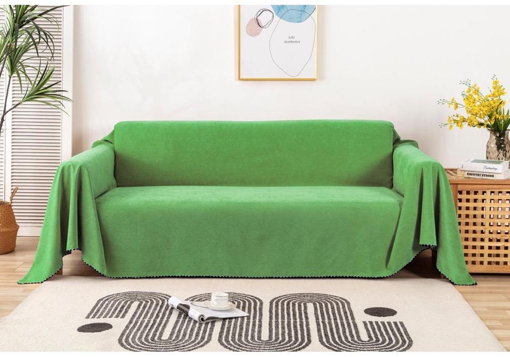 Japanese Style Waterproof Solid Color Sofa Cover - Full Protector Cushion