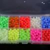 1000Pcs Fishing Beads,Fishing Tackle Plastic Luminous Glow Beads Kit
