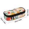 Pencil Case 300D Polyester Casual Zip Around Closure with Main Pocket Mesh Layer and Removable Pen Divider for Everyday Study