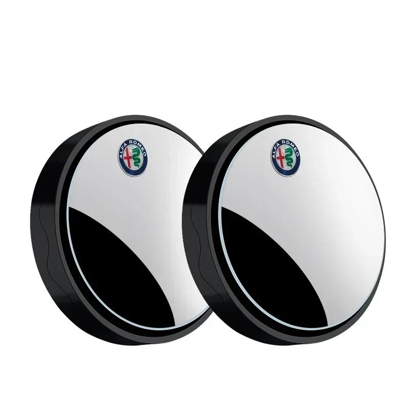 2Pcs 360 Degree Adjustable Blind Spot Mirror For Alfa Romeo Giulia Giulietta 159 156 MITO Stelvio 147 Sportiva Car Accessories rty112