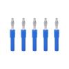 5 шт. Адаптер типа «банан» 4 мм Прочное соединение Хорошая проводимость Преобразование 4 мм в 2 мм Штекер типа «банан» Синий