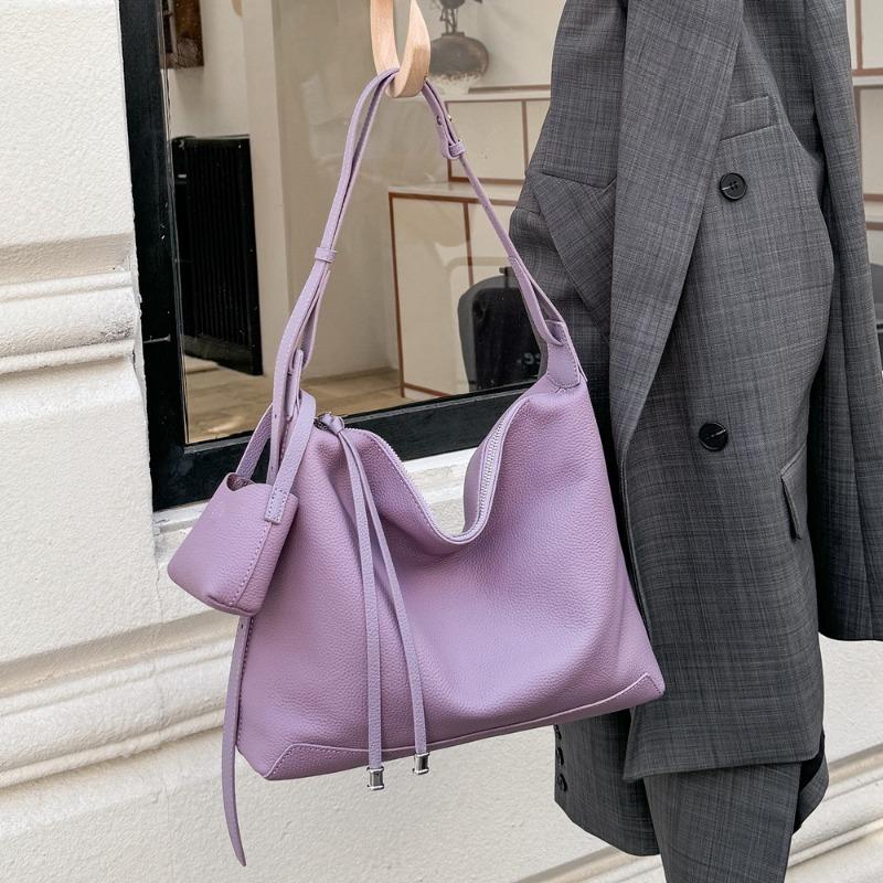 Сумка-тоут из натуральной кожи с верхним слоем, большая вместимость, модная сумка через плечо для женщин