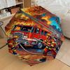 1PC Firefighter Firetruck Umbrella-8-Rib Reinforced, Automatic Open, Lightweight & Durable, Fashion Accessory for Outdoor, H0348