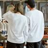 Cotton Long Sleeve T Shirt For Women Men Casual Basic With Round Neck For Spring