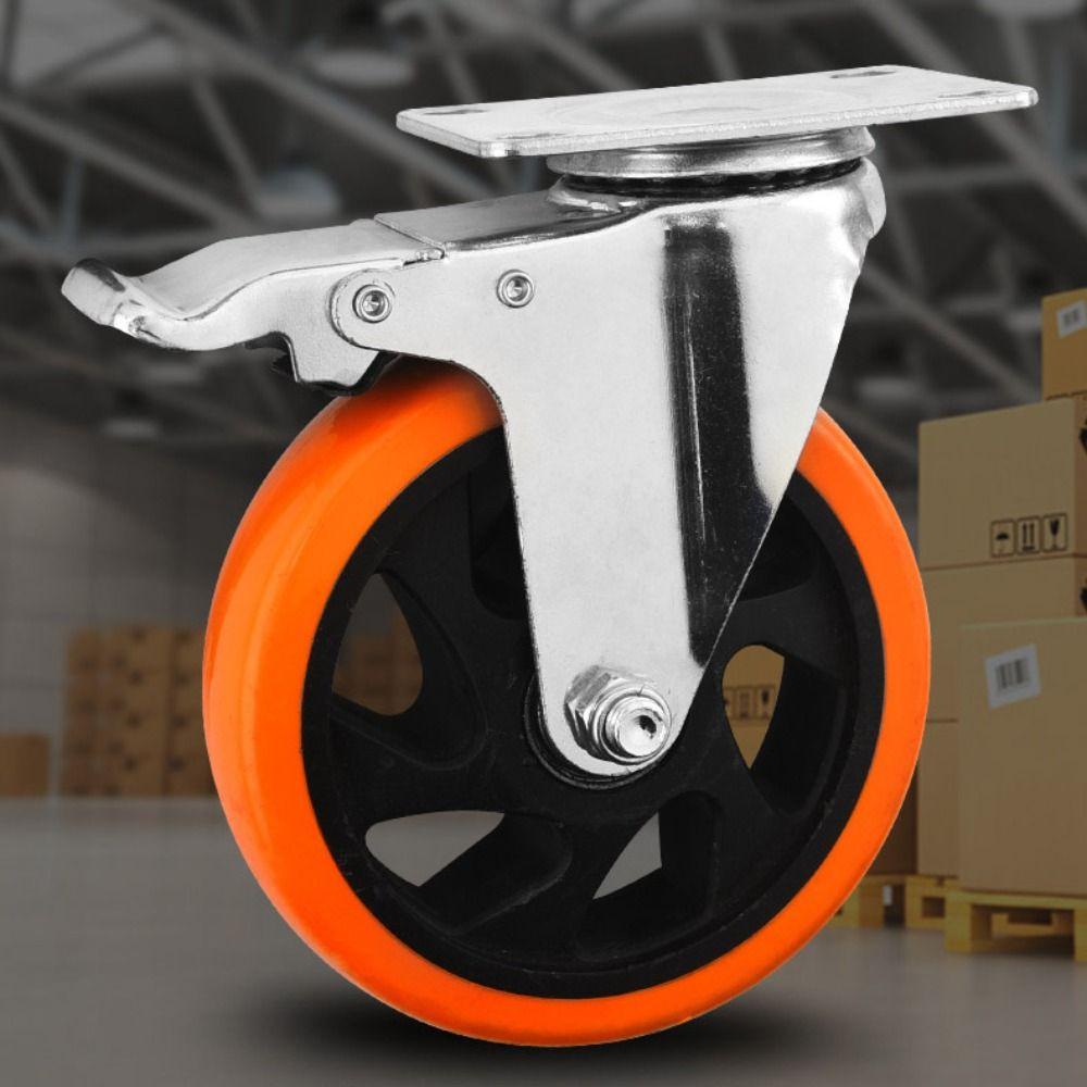 Blackheart Orange Face Furniture Castor 3" / 4" /5'' Wheel Industrial wheels  Table Shelf