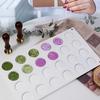 1pc-Modeling Molds Wax Seal Stamp Mold Silicone Pad Mat Cavity DIY Craft Wax Sealing Mat Tool For Stamps Fixed Shape Round