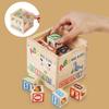 Деревянные строительные блоки ABC, блоки с буквами алфавита и цифрами, игрушки Монтессори для малышей 1-3 лет, для мальчиков и девочек, подарки для детей