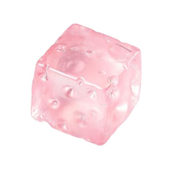 Jelly Cheese Stress Reliever Toy Soft Slow Rise Fidget for Anxiety Realistic Transparent Colorful Decompression Toy for Adults Kids
