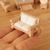 1/12 Dollhouse Miniature Furniture Set Dollhouse Living Room Bedroom Decoration Dolls House Accessories Kid Pretend Play Toy