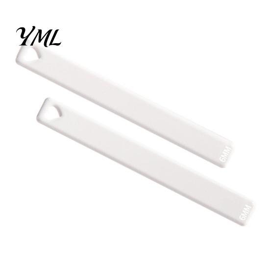 Polymer Clay Depth Guide 1 Pair Acrylic Guide, 2/3/4/5/6mm Pottery Rolling Pin Precision Guides Transparent Thickness Ruler for DIY Tools
