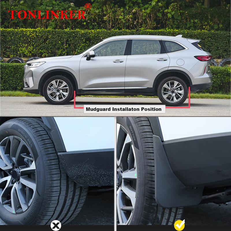 Car Mudguard For Great Wall GWM Haval H6 2th 2014 2014- Front Rear Wheels Mud Flaps Splash Guards Fender Mudflaps 4Pcs