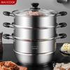 Meichu 304 Stainless Steel 3-Tier Steamer Pot