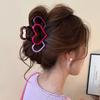 Контрастные цветные заколки для волос в форме сердца для женщин, зажим-краб для волос, заколки-невидимки, заколки-бабочки, аксессуары для волос для девочек, головные уборы, подарки