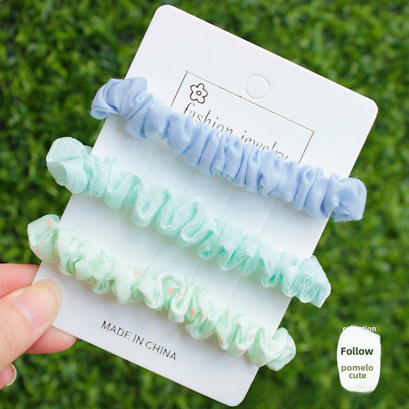 Корейская милая эластичная повязка для волос в виде обруча для девочек - небольшой аксессуар