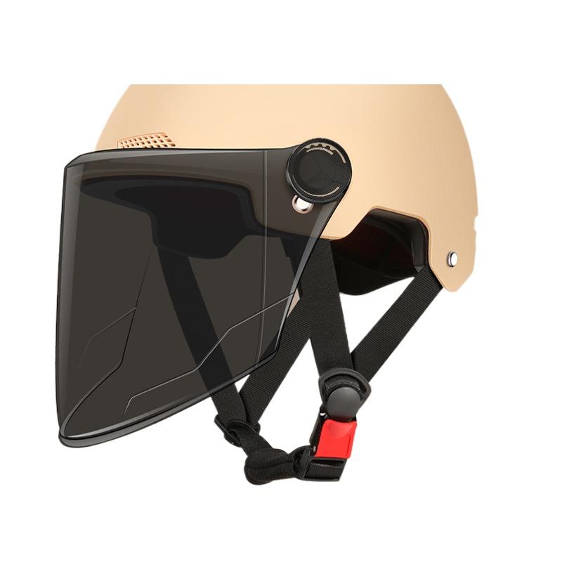 Шлем Электромобиль Женский и Мужской Мотоциклетный Аккумуляторный Автомобиль Полушлем Летняя Защита от Солнца Полный Шлем Оптом Езда Дышащий и Легкий