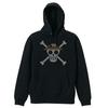 Толстовка с капюшоном и пиратским флагом из соломенной шляпы черного цвета, размер L