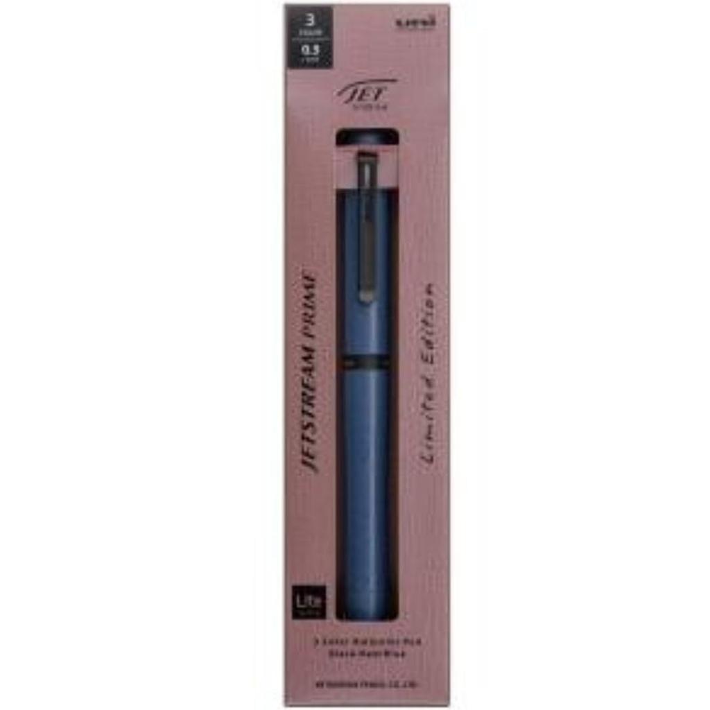 Mitsubishi Pencil Шариковая ручка Jetstream Prime Limited Indigo SXE 3 LPR 05, 3-цветная, с поворотным механизмом, 0,5 мм, Издание, (LT IDL)