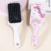 1 шт. массажная расческа для кожи головы, забавный радужный единорог и узор в форме сердца, антистатическая отшелушивающая расческа, Специально для париков из натуральных волос