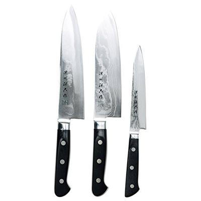 Набор ножей Noshu Magoroku Damascus 500B из 3 предметов