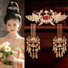 1 Set Classical Tang Dynasty Hairpin Chinese Style Flower Hair Comb Cheongsam Accessories