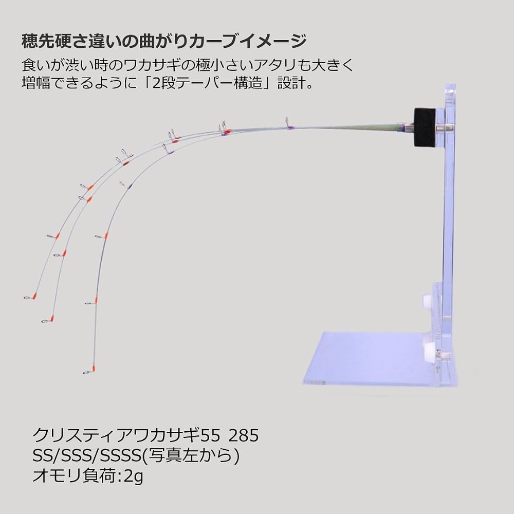 Daiwa Chris-Tia Wakasagi Fishing Rod 55cm 285g Lightweight Durable Design