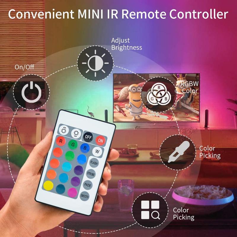 5/10/15/20/30 м светодиодная лента RGB инфракрасный Bluetooth-контроллер luces светящееся украшение для гостиной 5050 лента освещение Fita лампа