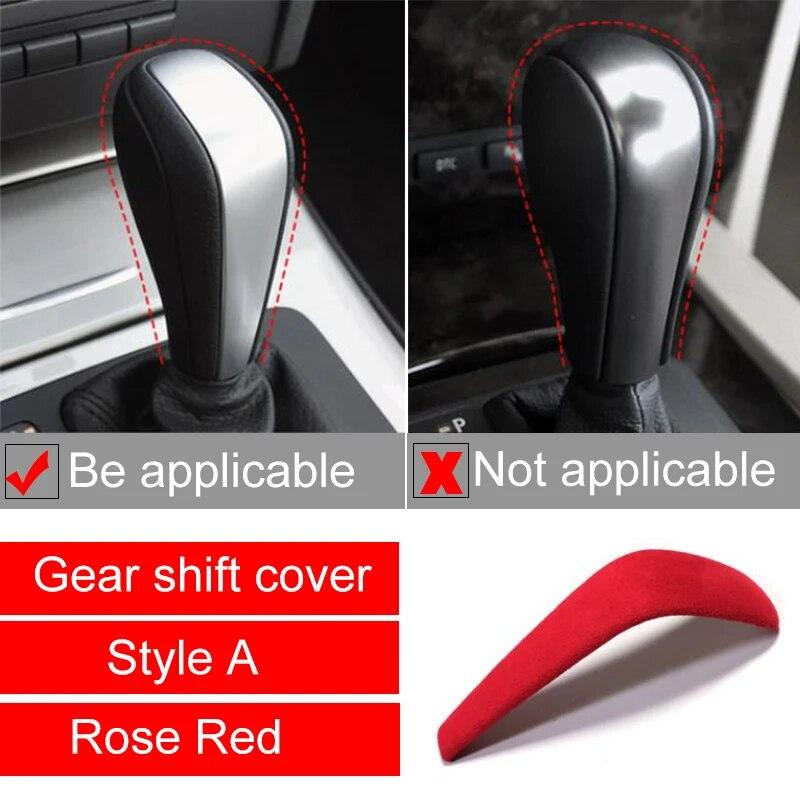 Высококачественная замшевая упаковка, чехол для ручки переключения передач, отделка из АБС-пластика, декоративные наклейки, аксессуары для BMW 3 серии E90 E92 E93 Z4 E89