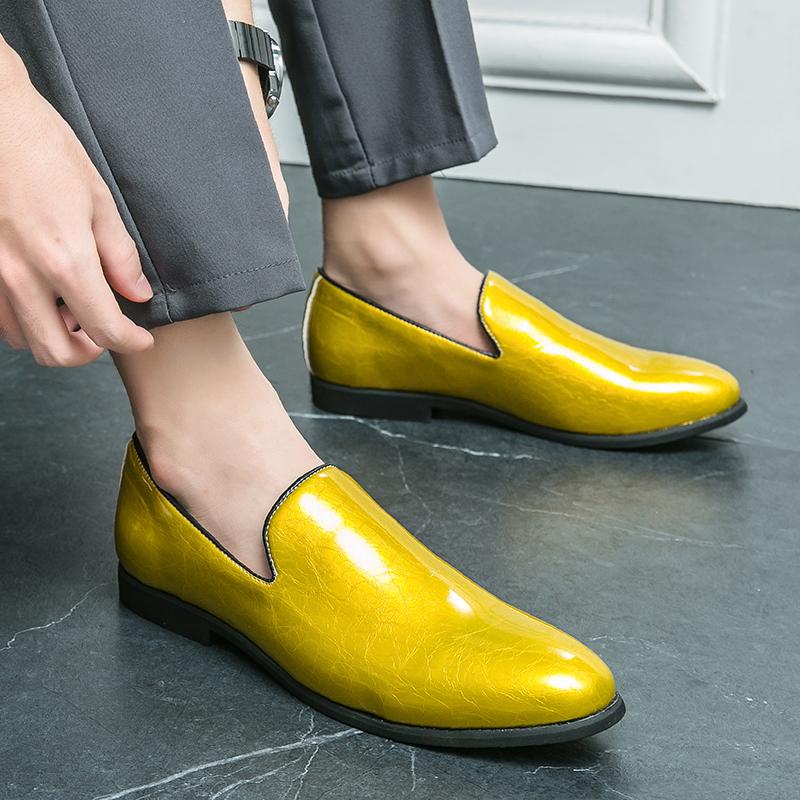 Fashion Business Men Casual Loafers Europe America One Can Wear Light Comfortable Fashionable Smal Leather Shoes Travel Shoes Size 38-46